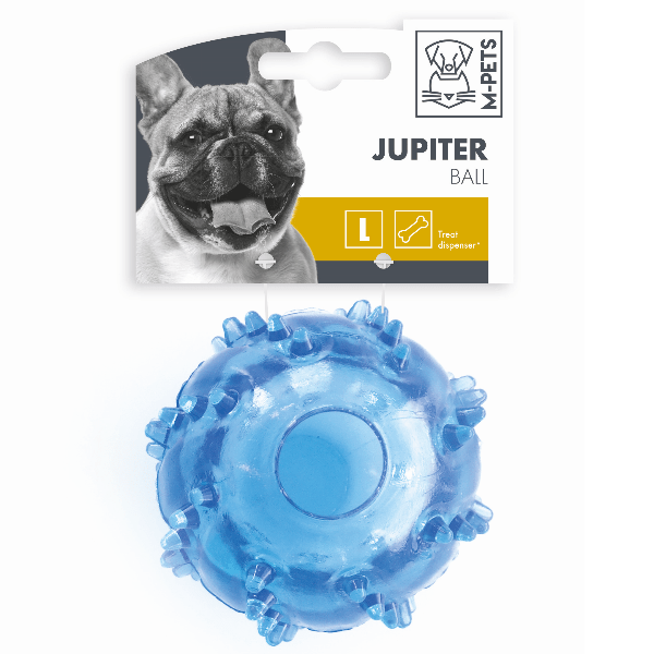 M-PETS Durable Jupiter Ball Treat Dispensing Toy for Medium/Large Dogs