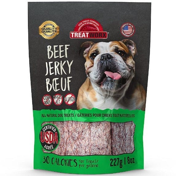 Premium Treatworx Beef Jerky Dog Treats for Canine Delight