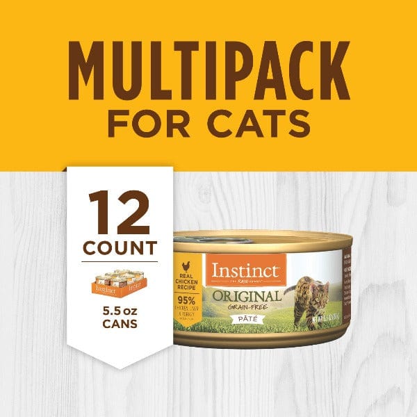 Instinct Original Canned Cat Food with Real Cage - Free Chicken Recipe
