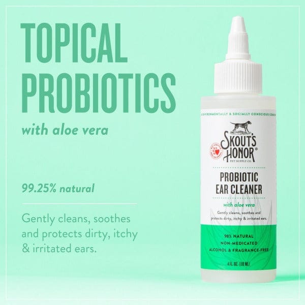 Skout's Honor Premium Probiotic Ear Cleaner for Dogs and Cats