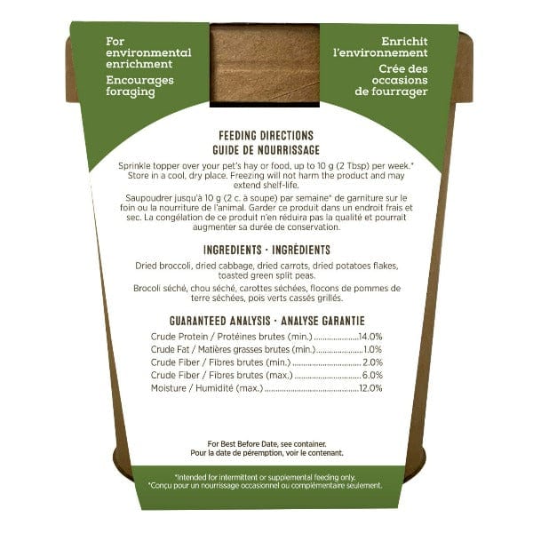 Living World Green Gourmet Small Pet Food Toppers - Vegilicious Delight