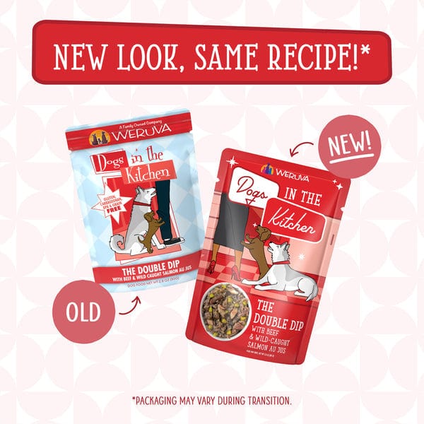 Double Dip Pouch Dog Food by Dogs in the Kitchen - A Tasty Meal for Canine Companions