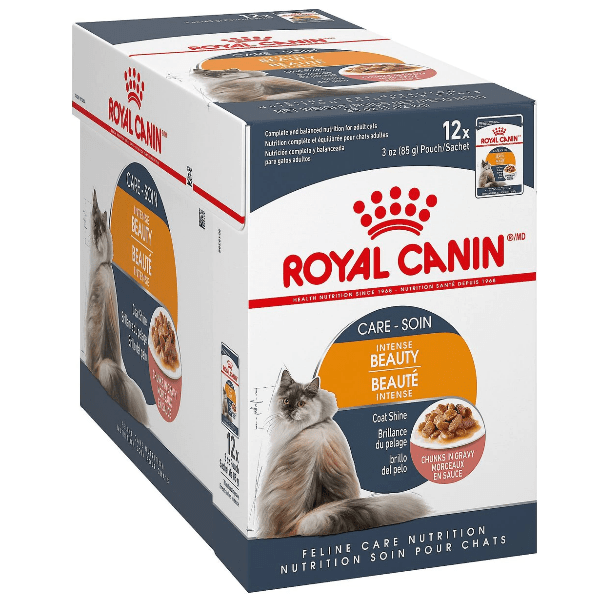 Royal Canin Adult Cat Food Pouch: Hair & Skin Care with Gravy Chunks