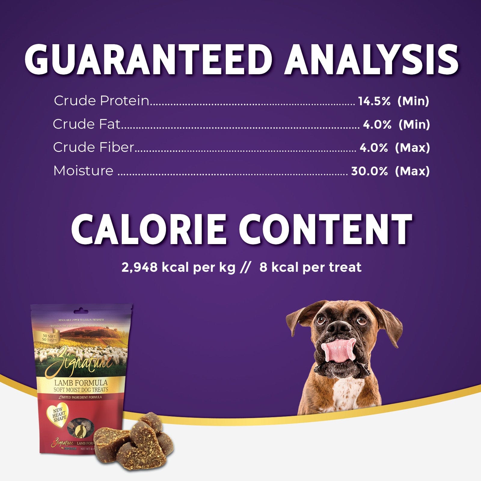 Zignature Premium Soft and Moist Lamb - Flavored Dog Treats for Canine Companions