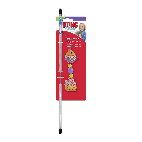 KONG Interactive Scrattles Fish Teaser Toy for Cats