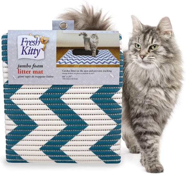 Extra-Large Fresh Kitty Jumbo Soft Foam Litter Mat for Cats and Other Pets