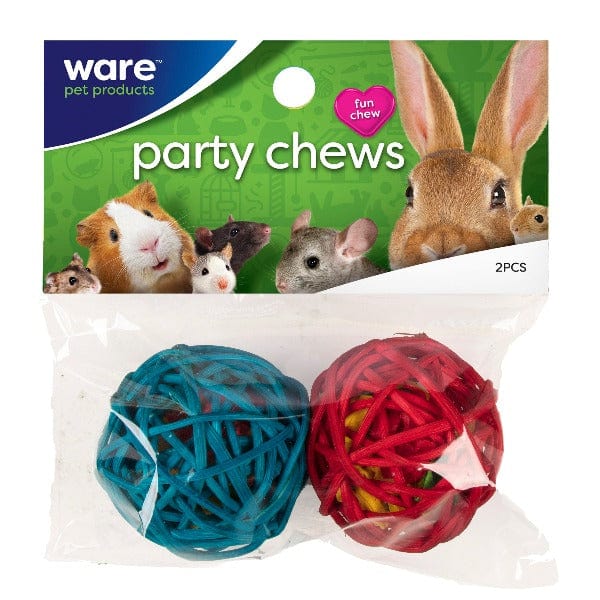 Colorful Party Chewing Toys for All-Size Critters - Ware Party Chews