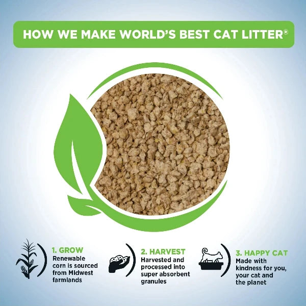 Top-Rated Multiple Cat Lotus Blossom Scented 28lb Clumping Corn Cat Litter