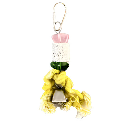 Tweeters Pumice and Colorful Beads Kabob-Style Bird Toy for Entertainment