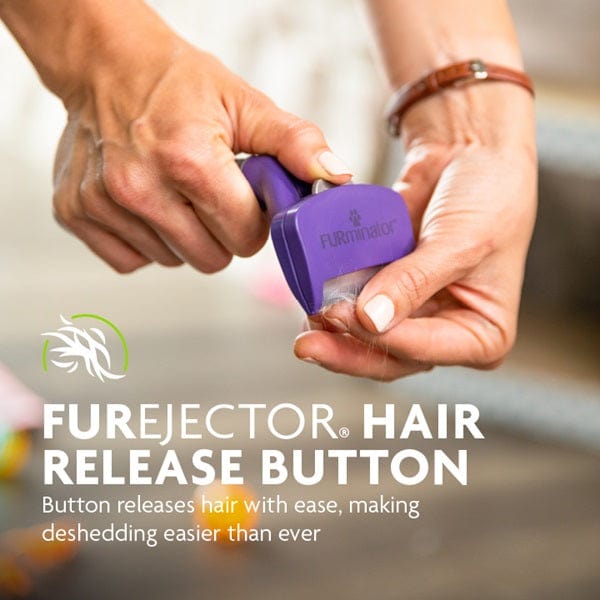FURminator Cat DeShedding Tool - Ideal for Medium and Large Short - Haired Cats