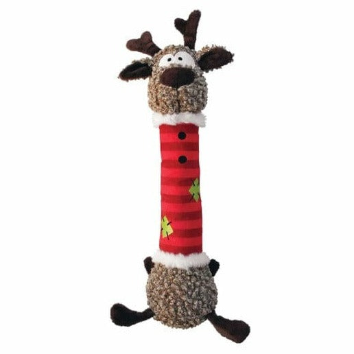 KONG Durable Holiday Shakers Reindeer Dog Toy for Merry Play