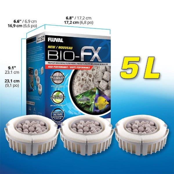 Fluval 5 L High - Performance Bio - FX Biological Filter Media