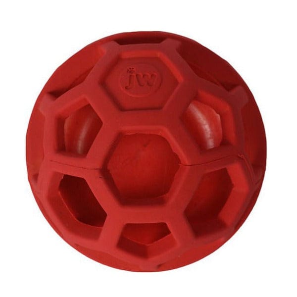 JW Durable Squeaky Treat - Dispensing Rubber Ball Dog Toy