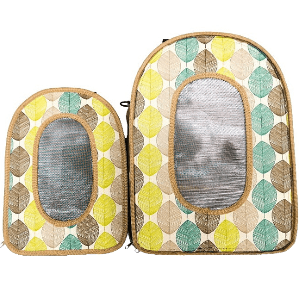Soft-Sided Durable Bird Travel Carrier with Adjustable Perch for Short Trips