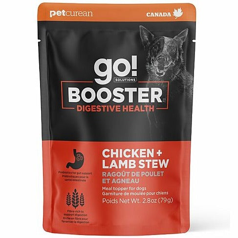 Go! Solutions Booster Digestive Health Chicken and Lamb Stew - Premium Dog Food Topper for Optimal Canine Wellness