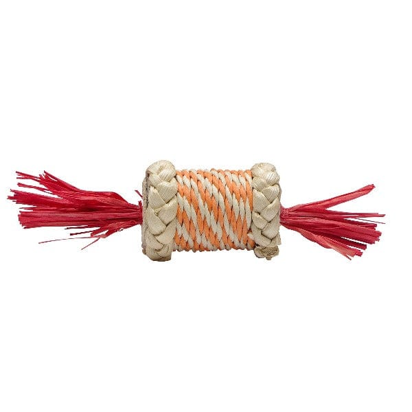 Living World Small Animal Chew Toy - Nibblers Candy - Shaped Corn Husk Chew with Raffia Ends