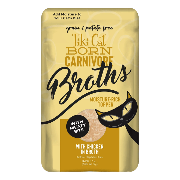 Tiki Cat Born Carnivore Variety Pack of Savory Broths as Cat Food Topper