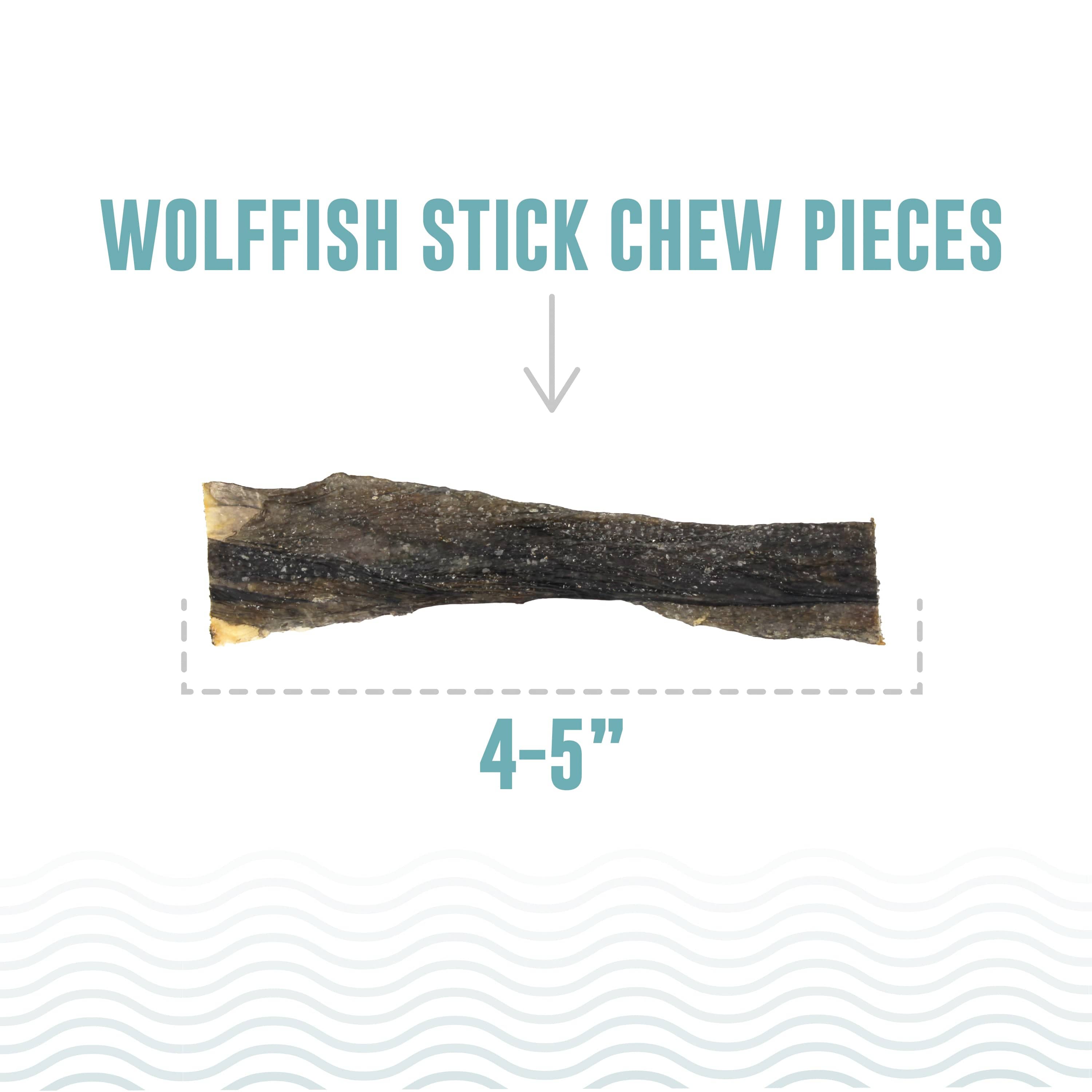 Premium Icelandic Wolffish Skin Sticks and Pieces - Ideal Dog Treats (Special Order Required)