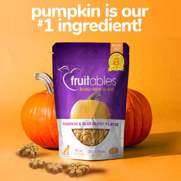 Fruitables Oven - Baked Pumpkin & Blueberry Low - Calorie Dog Treats