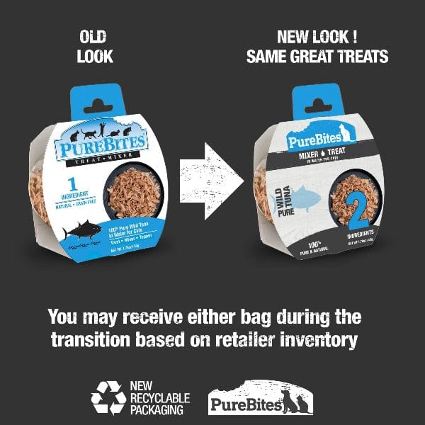 PureBites Wild Tuna Mixers - Premium Limited Ingredient Cat Treats, Toppers, and Appetizers