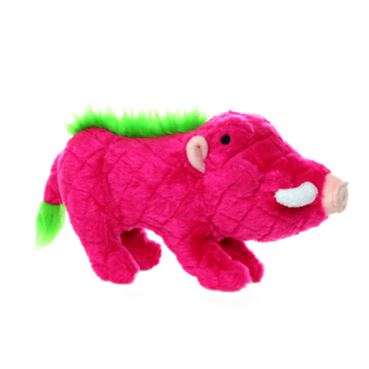 Pink Tuffy Mighty Safari Warthog Super - Durable Dog Toy for Medium to Large Dogs