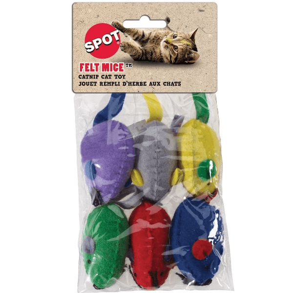 High - Quality Felt Spot - Patterned Mice Catnip - Filled Cat Play Toys