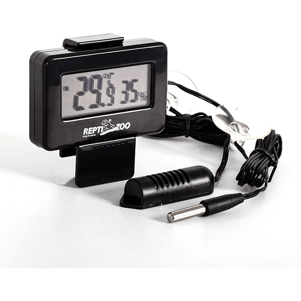 Reptizoo All-in-One Digital Temperature and Humidity Meter for Reptile Terrariums