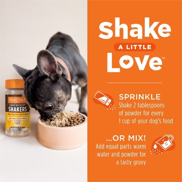 Instinct Raw Boost Shakers - Premium Cage - Free Chicken Recipe Dog Food Topper for a Nutritious Meal Addition