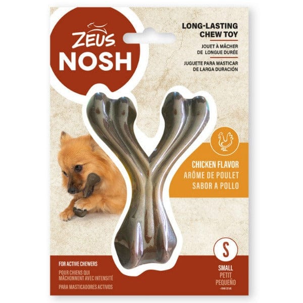 Zeus Strong Chicken NOSH Wishbone Chew Toy for Active Dogs