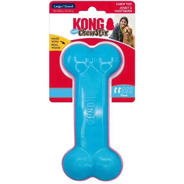 KONG Puppy Chew Toy - Curve Bone Shaped Chewstix for Teething Puppies