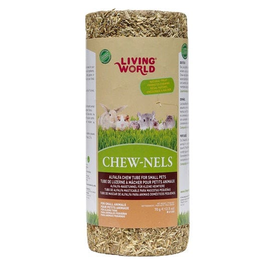 Living World Natural Alfalfa Chew Toys for Small Animals - Chew-Nels