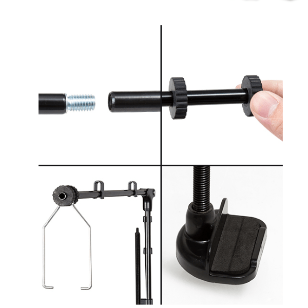 Reptizoo Adjustable Dome Lamp Stand for Terrarium Lighting