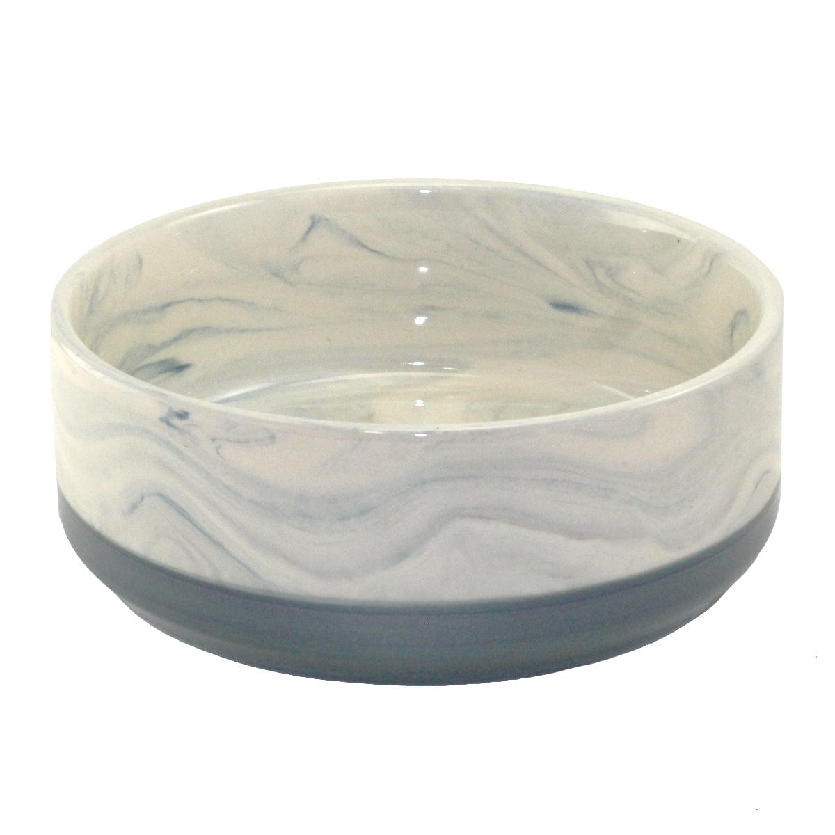 Two-Tone Exquisite Ceramic Pet Feeding Bowl