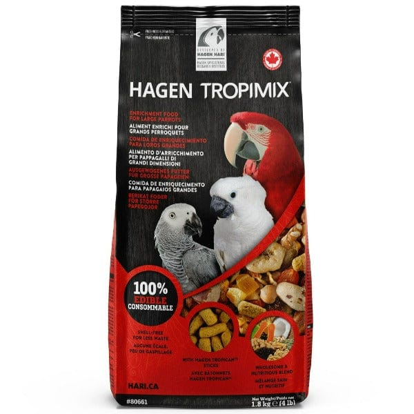 Premium Tropimix Enrichment Food Formula for Large Parrots