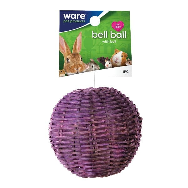 Colorful All - Natural Bell Ball Toy for Small Rodent and Lagomorph Pets
