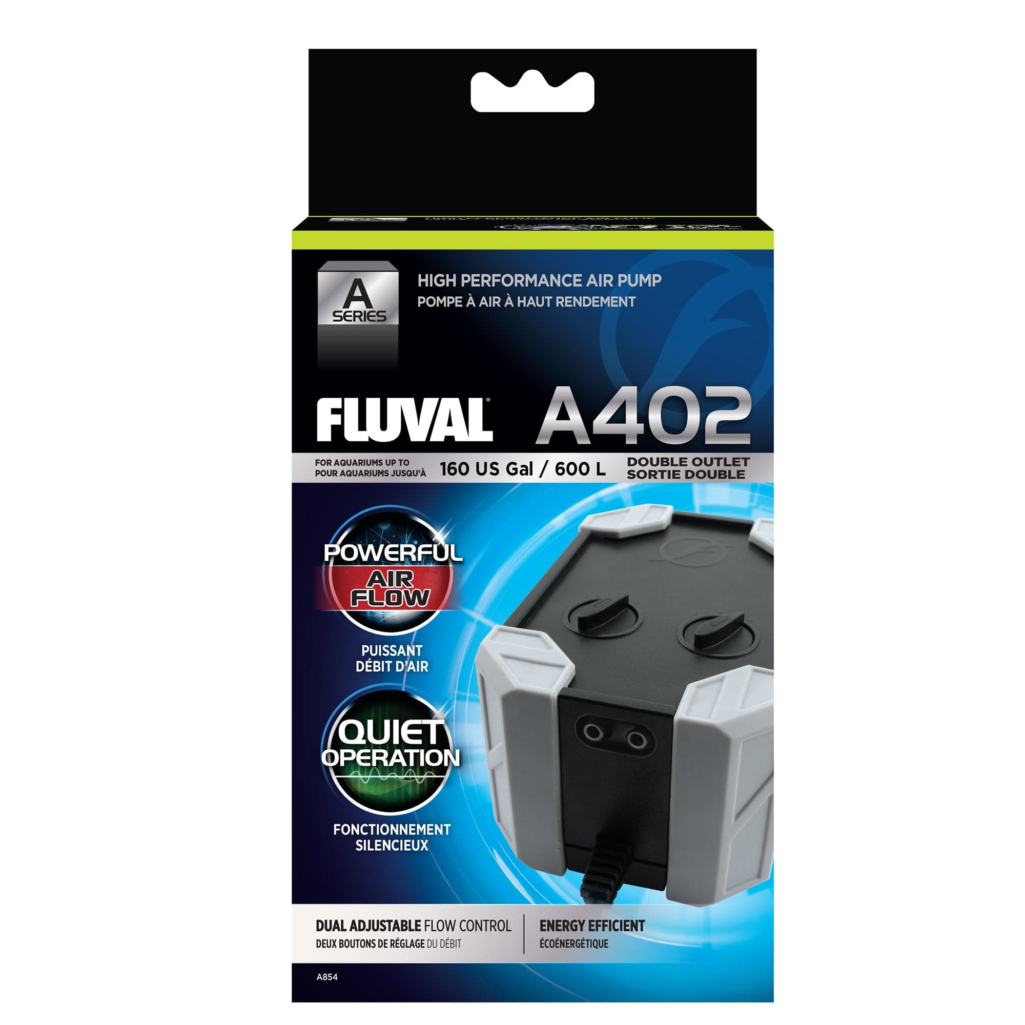 Fluval High - Performance A Series Aquarium Air Pump for Optimal Oxygenation
