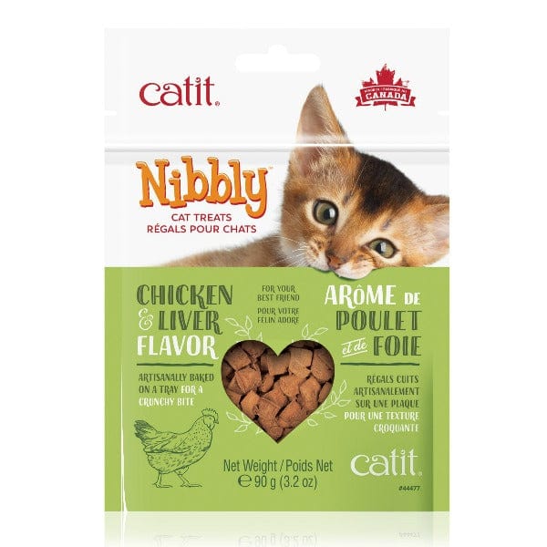 Catit Artisan Baked Nibbly Cat Treats with Delectable Chicken & Liver Flavor