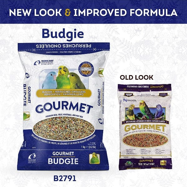 HARI Gourmet Top - Tier Premium Seed, Fruit, Vegetable, and Nut Mix for Budgies - 1 Kilogram Package