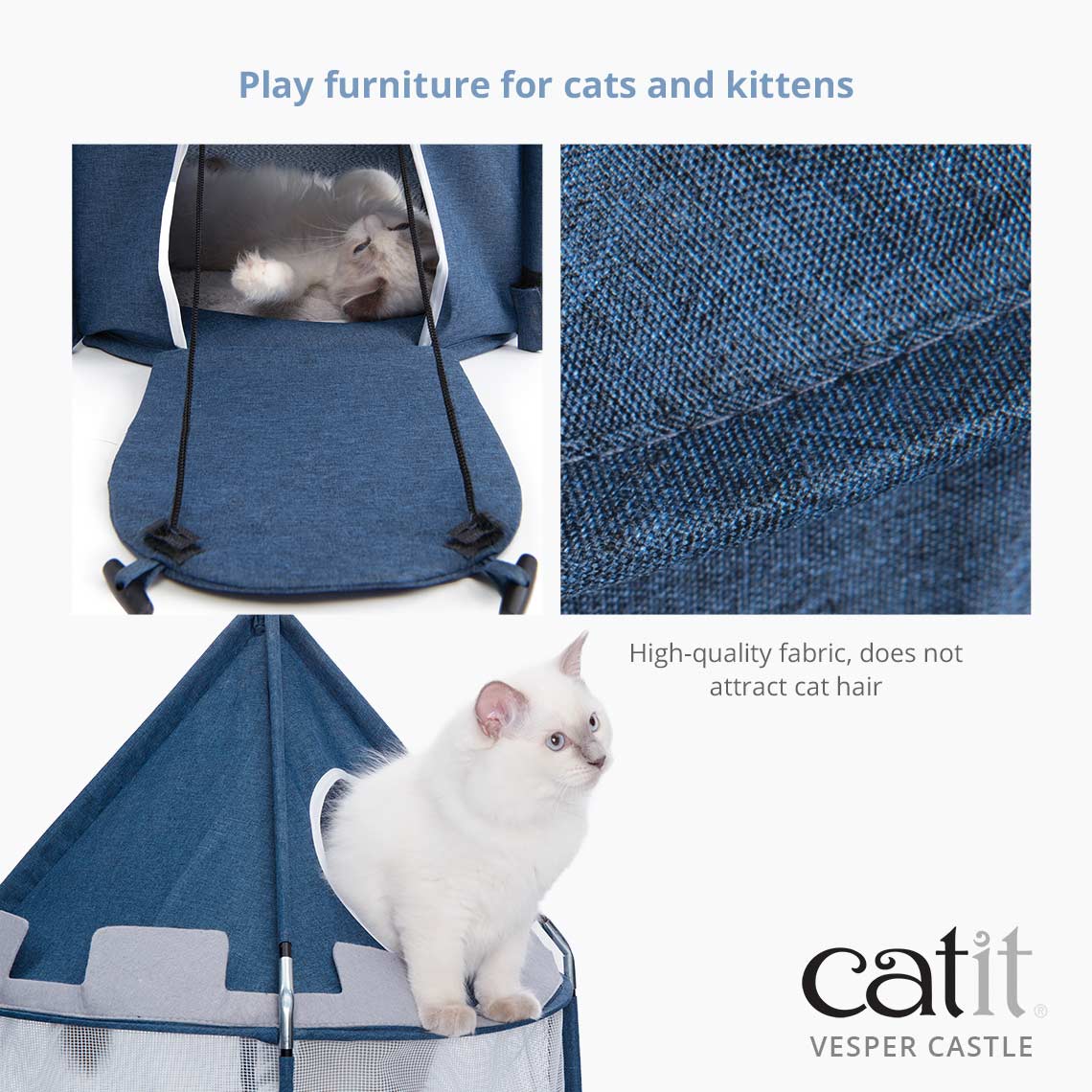 Catit Luxury Vesper Castle - A Premium Play and Lounge Spot for Cats