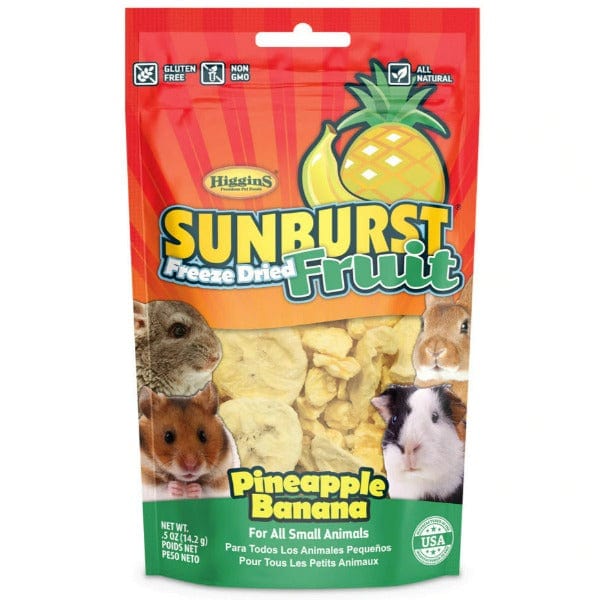 Sunburst Optimal Freeze - Dried Pineapple & Banana Treats for Small Pets