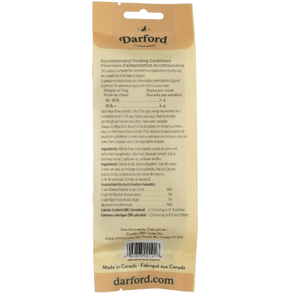 Darford Mega Bones Junior Mega Peanut-Flavored Dog Treats - Ideal Snack for Smaller Canines