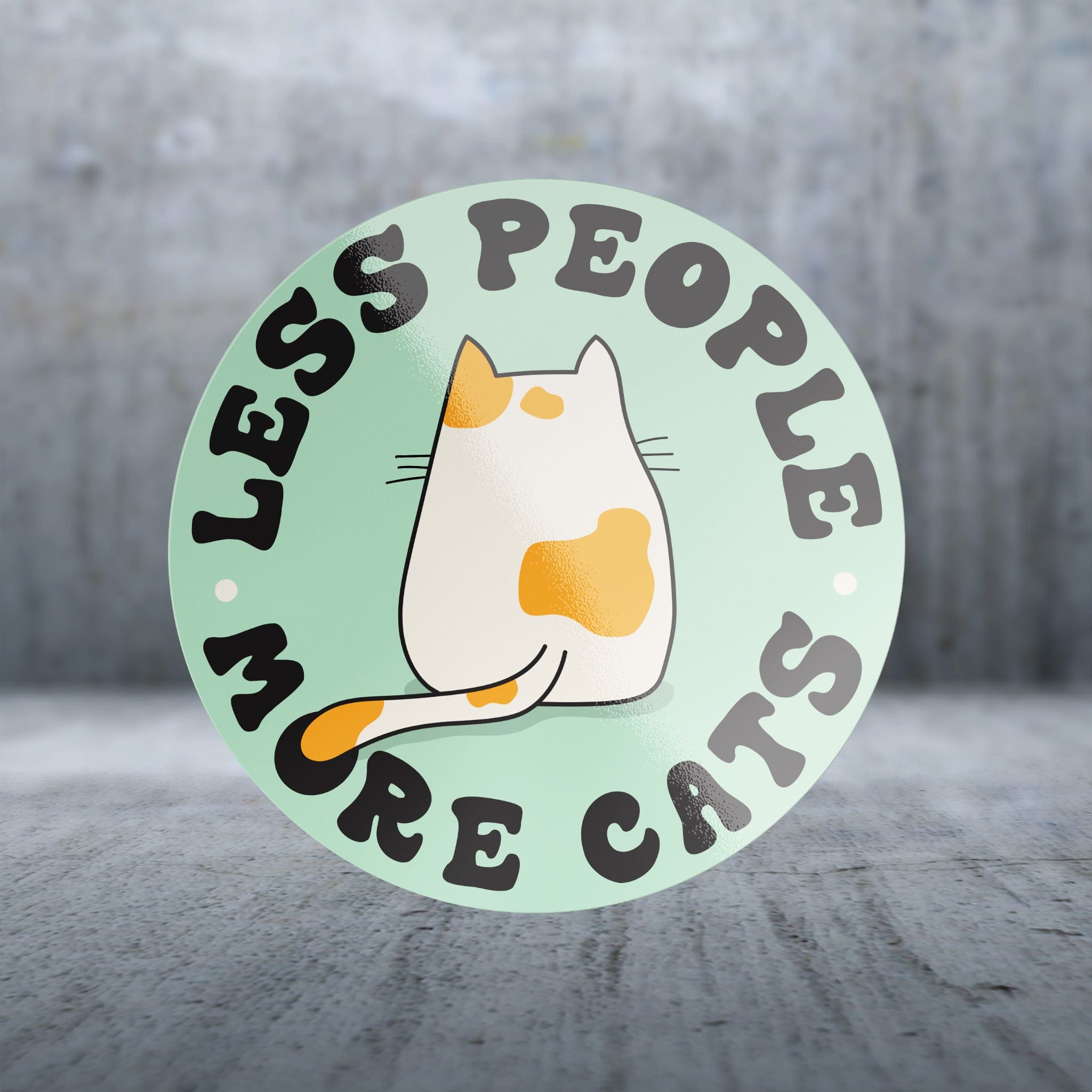 Matte Finish Cat Sayings Sticker Pack - Prioritize Cats Over People