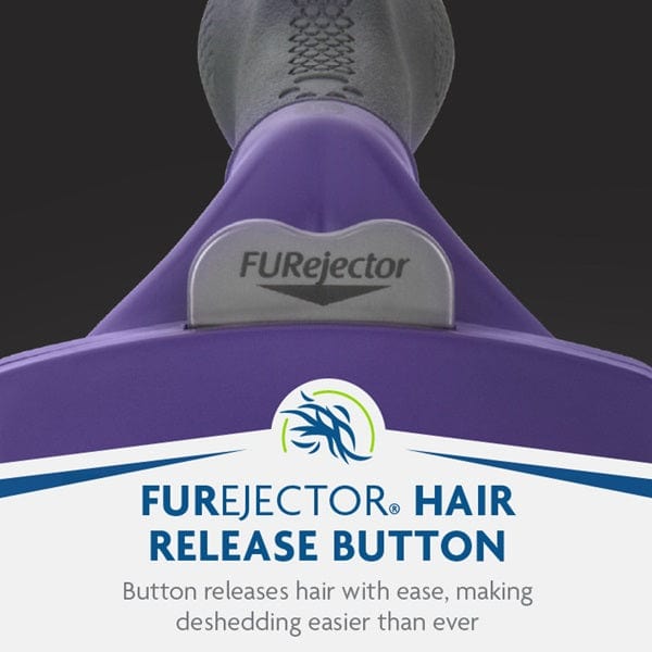 FURminator Cat DeShedding Tool - Ideal for Medium and Large Long - Haired Cats