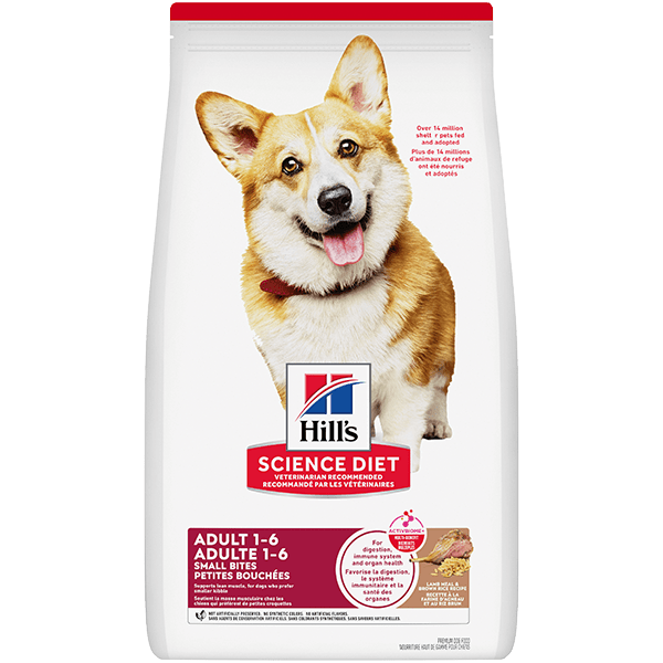 Hill's Science Diet Adult Dry Dog Food - Small Bites Lamb Meal and Brown Rice Recipe, 15.5 lb Package