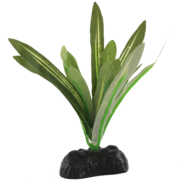 Set of 4 Green Acorus Silk Betta Fish Decorative Aquarium Plants
