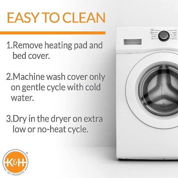 K&H Amazing Thermostatic Heated Cat Bed - Kitty Pad for Comfortable Rest