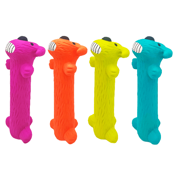 Multipet Durable Squeaky Loofa Latex Dog Toy