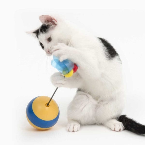 Catit Interactive Spinning Bee Toy for Cats with Laser and Treat Dispensing Function