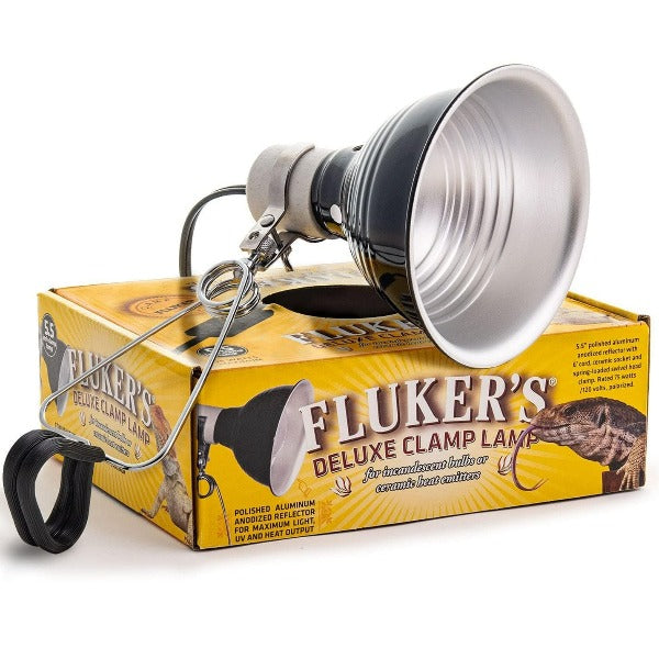 Fluker's Premium Deluxe Adjustable Clamp Lamp for Reptile Enclosures