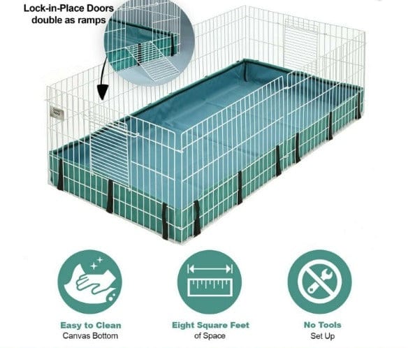 MidWest Spacious Expandable Guinea Pig Habitat with Ideal Living Space